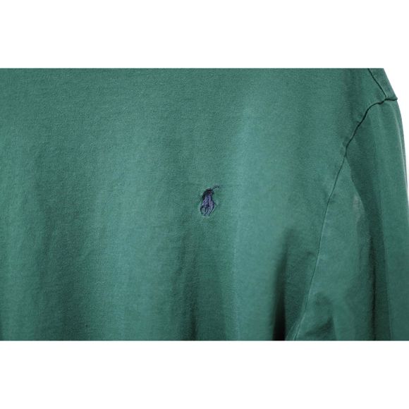 Polo Ralph Lauren Green Long Sleeve Crew Neck T-Shirt Mens Size Large - Picture 2 of 5